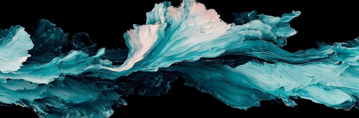 Poster - Creative design features abstract blue metallic fluid shapes