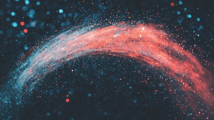 Poster - This abstract image features dynamic light trails that produce a vibrant sense of motion and energy, with colorful bursts and streaks evoking excitement and speed