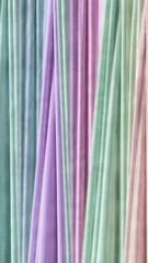 Poster - Colorful gradient threads: dynamic shifts in pastel abstract art