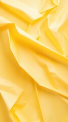 Poster - Vibrant yellow paper folding into dynamic, angular creases, generating geometric abstract texture with energetic visual depth and modern graphic design potential