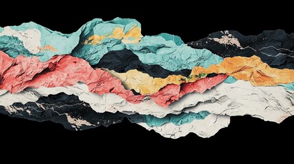 Poster - the dynamic and modern visual appeal of this design comes from its vibrant, abstract arrangement of 