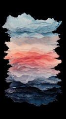 Poster - abstract colorful shapes swirling with dynamic energy are set against a dark background to create a 