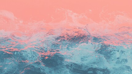 Poster - flowing abstract patterns intertwined with dynamic iridescent colors produce a truly captivating vis