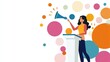 © Anna - Empowering woman at podium with megaphone - leadership public speaking women rights, concept
