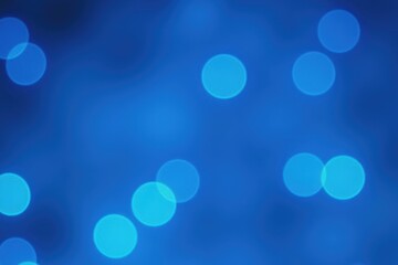 Canvas Print - vibrant blue bokeh: a stunning abstract background of soft, shimmering lights designed to create a c