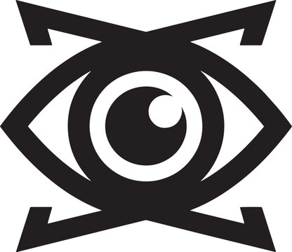 Simple eye icon vector illastation