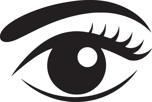 Simple eye icon vector illastation