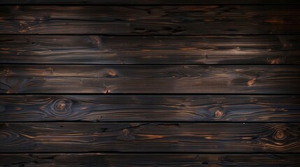 Aufkleber - Dark wooden planks arranged in a seamless pattern, ideal for backgrounds or textures.