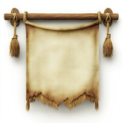 Wall Mural - Hanging Empty Banner Isolated