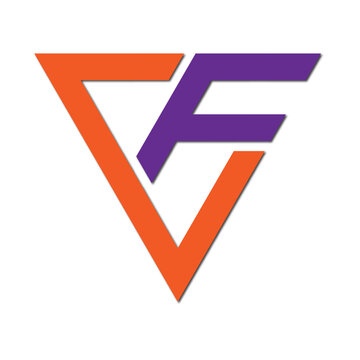 Web line modern color full logo design