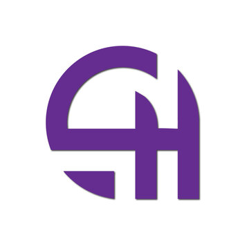 Web line modern color full logo design