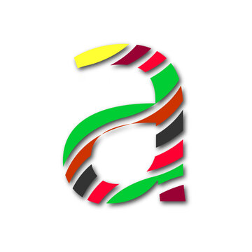 Web line modern color full logo design