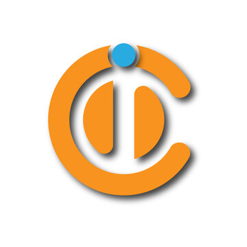 Web line modern color full logo design
