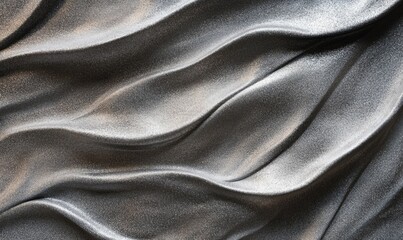 Canvas Print - The image is a silver and grey wave with a lot of glitter