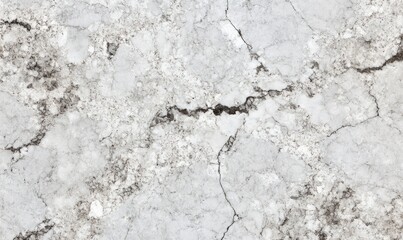 Wall Mural - A white and grey stone wall with cracks and holes