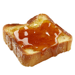 Aufkleber - Toasted bread slice with honey or syrup dripping on top, perfect for breakfast or snacks