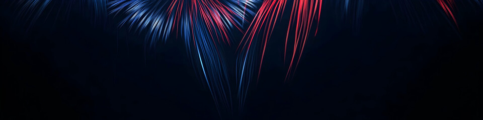 Poster - set of fireworks, a simple vector illustration for a website with a dark blue background