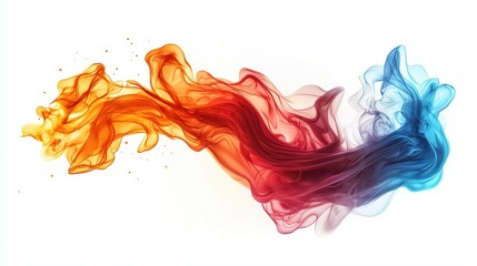 Poster - Stylized 3D flame drawing icon with dynamic flame shapes, energetic motion, and bold colors, full depth of field, isolated on white background.