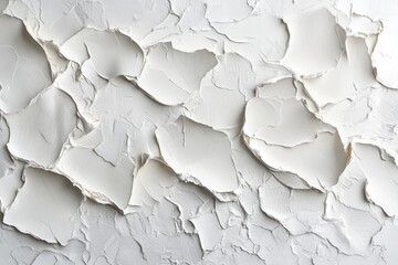 Aufkleber - Elegant white plaster texture with subtle shadows creating a sophisticated and clean backdrop for design projects and artistic presentations