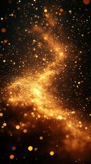 Poster - Celestial star cluster formation outer space digital art cosmic environment wide angle view gravitational concept