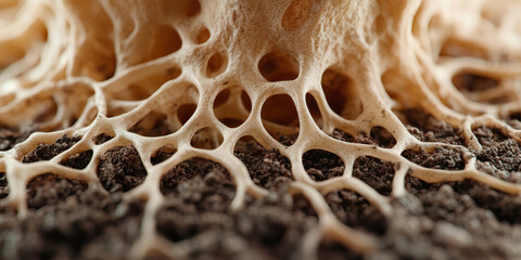Poster - Macro Photograph of Porous Structure on Soil
