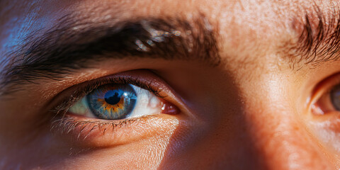 Poster - Close-up Photograph of a Human Eye