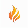 © Niphaphan - A bold fire logo with intense flames and strong lines, centered on a white background