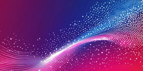 Poster - Colorful background with stars and abstract patterns creating a dynamic visual effect in vibrant hues