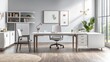 © lestari - Modern Office Workspace with Desk and Chair