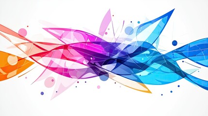 Poster - Abstract Colorful Wave Design Featuring Vibrant Hues