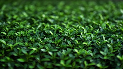 Canvas Print - Lush Green Foliage Background Vibrant Texture of Leaves in Close-Up View, Natural Pattern