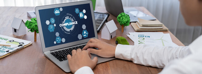 Poster - Compliance system for brisk online corporate business to meet quality standard