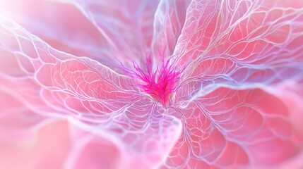 Wall Mural - Captivating Macro Photograph of Delicate Pink Floral Patterns