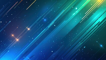 Aufkleber - Diagonal lines and particles creating a dynamic abstract background