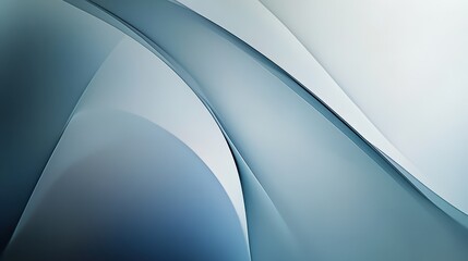 Fototapete - Abstract Waves in Cool Shades of Blue and White Creating Fluid Motion and Depth in a Contemporary Art Design Ideal for Modern Backgrounds