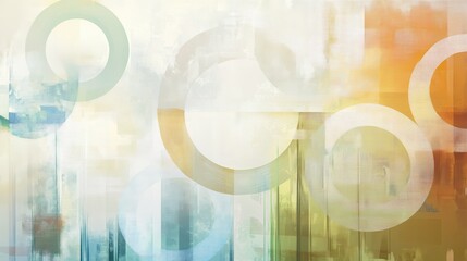 Fototapete - Abstract colorful background with circular shapes and textured patterns creating a modern artistic feel, ideal for creative projects and design use