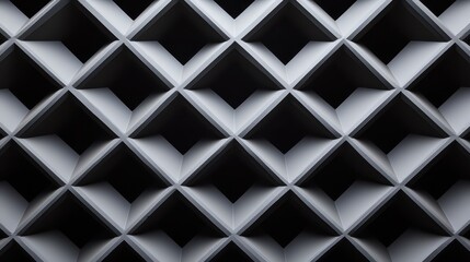 Fototapete - Geometric Pattern of Interlocking Cubes Creating an Optical Illusion with Shadows and Light in a Modern Architectural Design Aesthetic