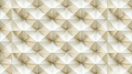 Fototapete - Geometric Pattern with Soft Cream and Beige Tones in a Repetitive Design for Textures and Background Applications