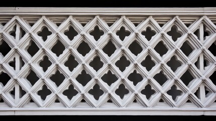 Fototapete - Intricate geometric pattern showcases unique architectural style with elaborate lattice design, creating a stunning visual for photography enthusiasts and designers