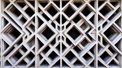 Fototapete - Intricate geometric pattern of architectural concrete blocks showcasing modern design elements in a unique, abstract presentation of shapes and textures