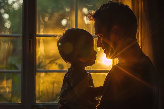 A lovely father's pride shining through