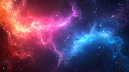 Wall Mural - Abstract cosmic waves with vibrant colors swirling in gradients of pink, blue, and purple, creating a mesmerizing galactic atmosphere for artistic backgrounds. Galactic Optical Illusions. Illustration