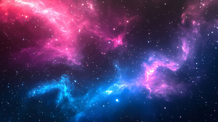 Wall Mural - Abstract cosmic waves with vibrant colors swirling in gradients of pink, blue, and purple, creating a mesmerizing galactic atmosphere for artistic backgrounds. Galactic Optical Illusions. Illustration