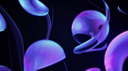 Poster - Pulsating Purple Pod Luminescent Dreamscape