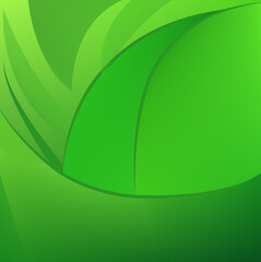 Wall Mural - Abstract green gradient color curve lines background. Wallpaper design