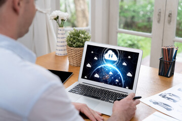 Poster - cloud computing software for brisk remote work and personal data storage