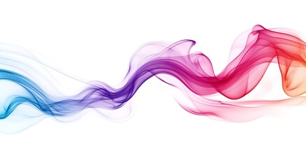Wall Mural - colorful smoke or ink splash in rainbow colors, isolated on a white background with copy space, suit