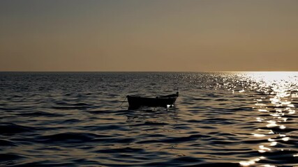 Aufkleber - Tranquil Boat Reflection