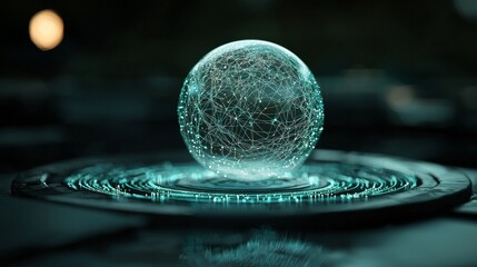 Poster - Both virtual graphical user interface and user interface, along with holograms and portals, embody sci-fi, future cyberpunk technologies, and a bright heads-up display projector, which is The Stock