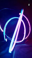 Poster - Radiant Orb Spectacle Neon Arc Dance